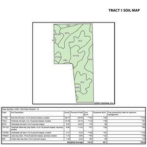 Tract 1 Soil Map